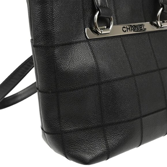 Chanel Black Calfskin Choco Bar Tote Bag 184827 - Picture 9 of 11